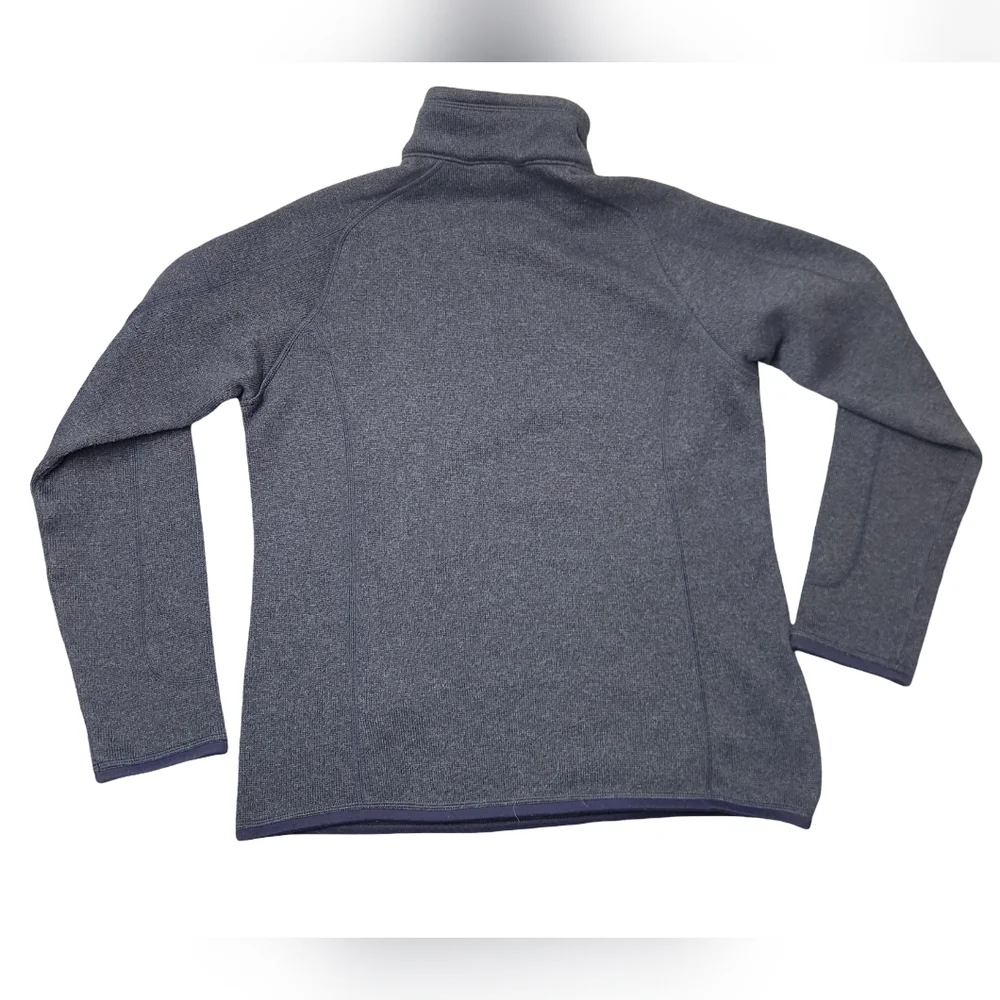 Patagonia Women's Blue Heather 1/4 Zip Pullover Better Sweater Fleece Sz M/L - Picture 2 of 9